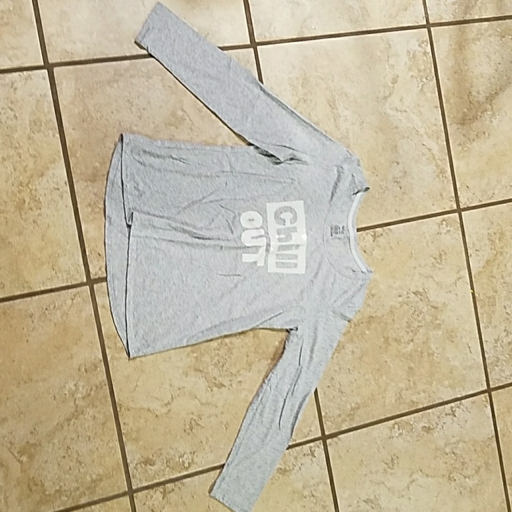 Girls small grey long sleeve tshirt